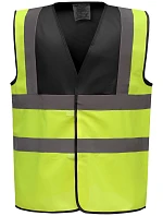 Yoko HVW 100 Hi-Vis bezpečnostná vesta 79.W100 čierna/výstražná žltá Yoko HVW 100 Hi-Vis bezpečnostná vesta 79.W100 čierna/výstražná žltá