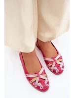 Kožené baleríny Maciejka P7542-15 Fuksia