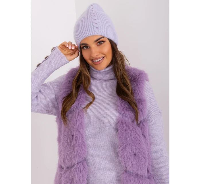 Czapka AT CZ model 18997519 jasny fioletowy - FPrice