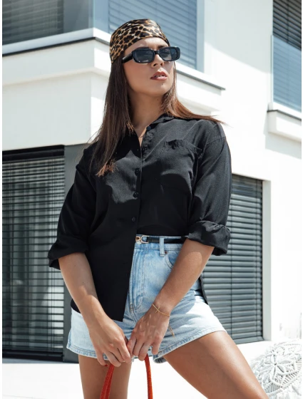 Dámská košile černá Dstreet model 21978357 - FashionStreet Dámská košile černá Dstreet model 21978357 - FashionStreet