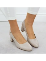 Lodičky Sergio Leone PB178 v nude farbe s ihlovým podpätkom