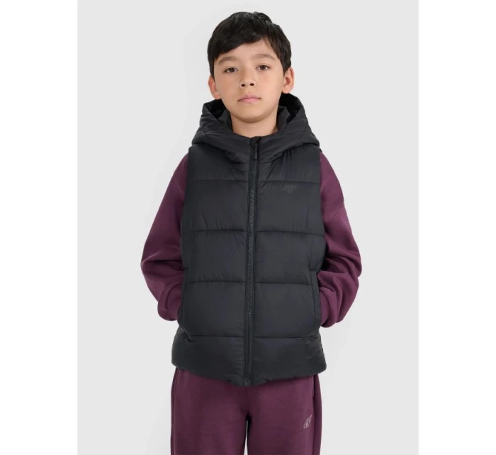 Detské synteticky plnené bez rukávov 4F 4FJRAW25TVJAU331-20S detské Detské synteticky plnené bez rukávov 4F 4FJRAW25TVJAU331-20S detské