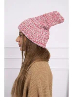 Dámska čiapka Delia K260 ecru+red