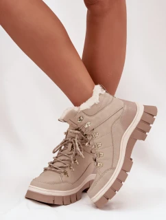 Zateplené dámské workery model 21728471 Béžové - Lee Cooper