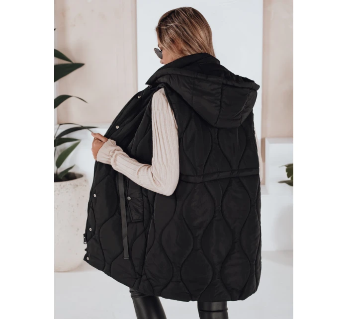 Dámska prešívaná vesta WELIA black FashionStreet TY3294