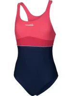 Aqua-speed EMILY detské plavky tmavomodré a ružové