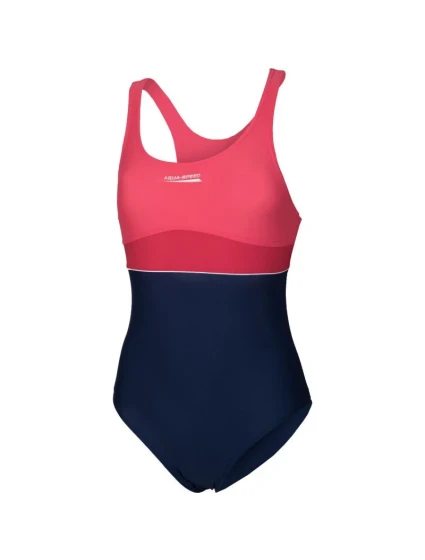 Aqua-speed EMILY detské plavky tmavomodré a ružové