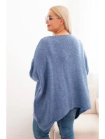 Dámský svetr Plus Size s volného střihu a rukávem 3/4 model 21259034 - K-Fashion