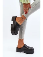 Damskie Klapki Na Masywnej Podeszwie Big Star NN274014 Czarne