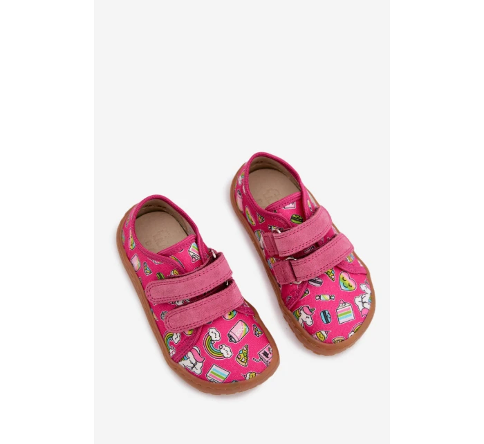 Dětské domácí papuče Barefoot Canvas model 22007283 - Froddo Dětské domácí papuče Barefoot Canvas model 22007283 - Froddo