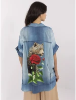 Košeľa DHJ KS 19007 7.85 modrá Košeľa DHJ KS 19007 7.85 modrá