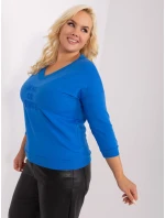 Bluzka RV BZ model 18965297 ciemny niebieski - FPrice Bluzka RV BZ model 18965297 ciemny niebieski - FPrice
