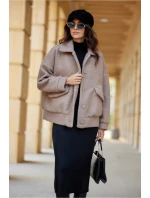 Dámská bunda model 20985400 hnědá - Roco Fashion