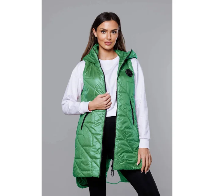 Zelená prešívaná dámska vesta (B8127-82) Zelená prešívaná dámska vesta (B8127-82)