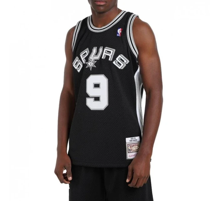 Mitchell & Ness San Antonio Spurs NBA Swingman Jersey Spurs 2001 Tony Parker M SMJYLG19018-SASBLCK01TPA Pánske