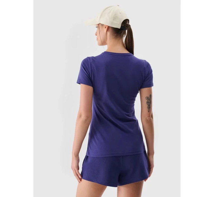 Dámské bavlněné tričko slim model 21432841 - 4F Dámské bavlněné tričko slim model 21432841 - 4F