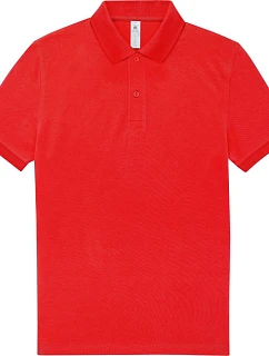 B&C My Polo 210 Piqué – polokošeľa z hrubej bavlny 01.U426 červená