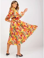 Sukienka DHJ SK model 21110868 pomarańczowy - FPrice Sukienka DHJ SK model 21110868 pomarańczowy - FPrice