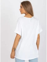 Tričko DHJ TS 6860.26X biela a žltá