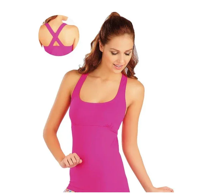 Dámske ružové športové tielko A6101 - Litex