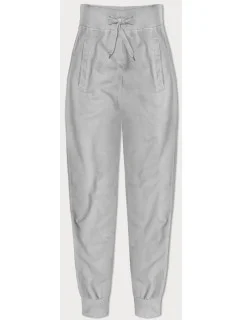 Světle šedé tenké teplákové kalhoty model 21427415 - J.STYLE