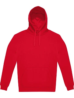 B&C ID.223 Hoodie Unisex mikina s kapucňou 01.I223 červená