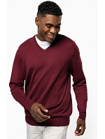 Kariban K 965 Pánsky sveter s výstrihom do V 20.K965 béžová melírovaná
