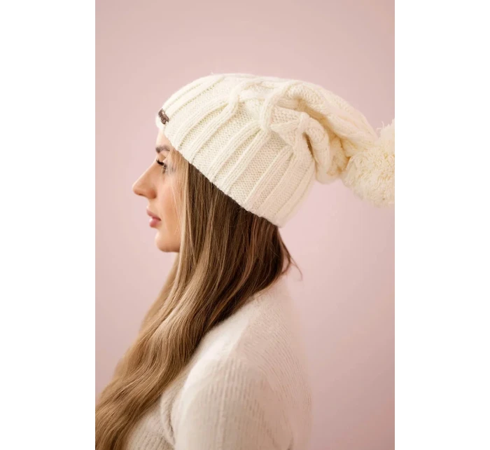 Milano fleecová čiapka K203 ecru