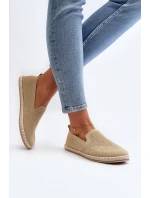 Wsuwane Damskie Espadryle Beżowe Harmonie Wsuwane Damskie Espadryle Beżowe Harmonie