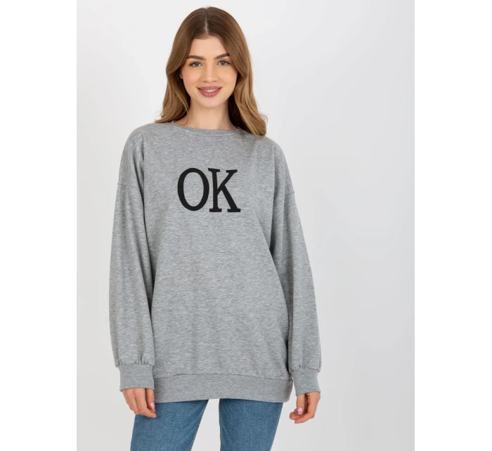 Mikina EM BL ES 21 model 17929355 šedá - FPrice Mikina EM BL ES 21 model 17929355 šedá - FPrice