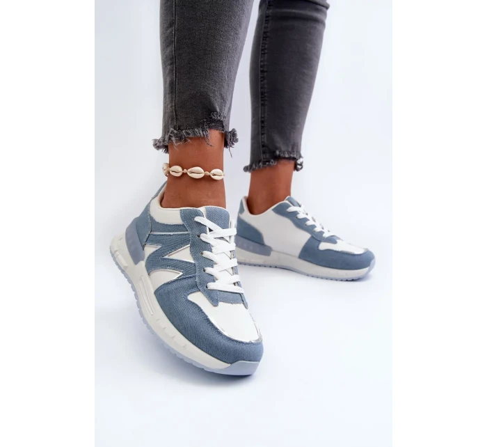 Dámske džínsové tenisky z ekokože, modré Kaimans Dámske džínsové tenisky z ekokože, modré Kaimans