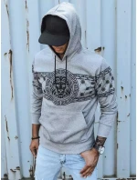 Pánská šedá mikina s potiskem Dstreet model 21965623 - FashionStreet