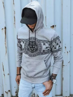 Pánská šedá mikina s potiskem Dstreet model 21965623 - FashionStreet