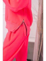 Zateplený rolák a mikina s kapucňou ružová neónová Zateplený rolák a mikina s kapucňou ružová neónová