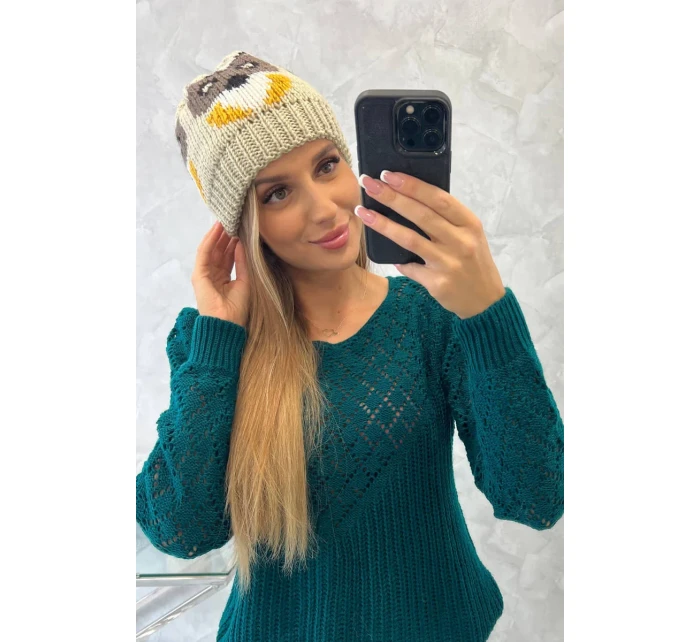 Dámska čiapka Ofelia K349 beige Dámska čiapka Ofelia K349 beige