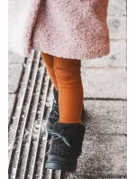 Ciepłe Botki Śniegowce Dziecięce Wiązane Czarne Asija Ciepłe Botki Śniegowce Dziecięce Wiązane Czarne Asija