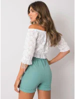 Šortky DHJ SN model 17459786 tyrkysová - FPrice Šortky DHJ SN model 17459786 tyrkysová - FPrice