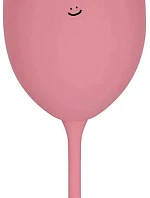 SOMEONE HAS TO SING - ružový pohár na víno 350 ml