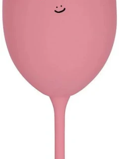 SOMEONE HAS TO SING - ružový pohár na víno 350 ml