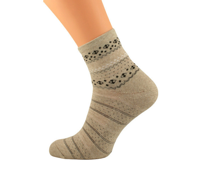 Dámske zimné ponožky Bratex Women Vzory, polofroté 051