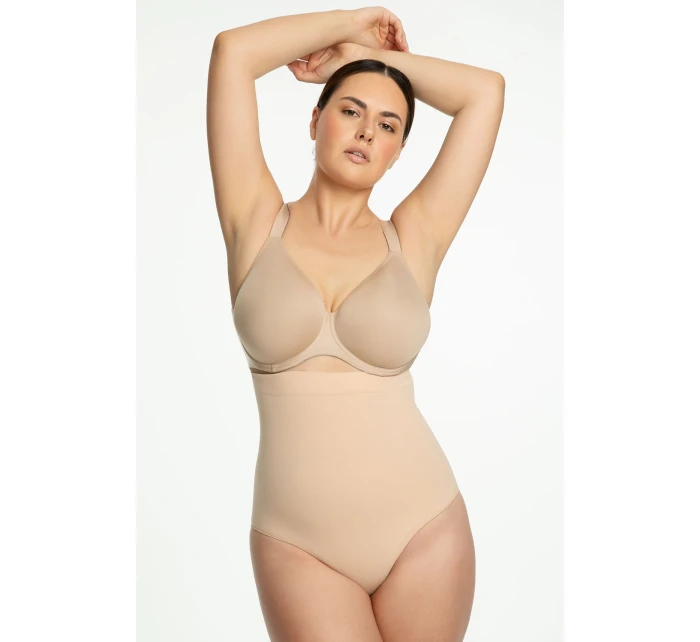 Julimex 441 bezšvové nohavičky s vysokým pásom farba:béžová