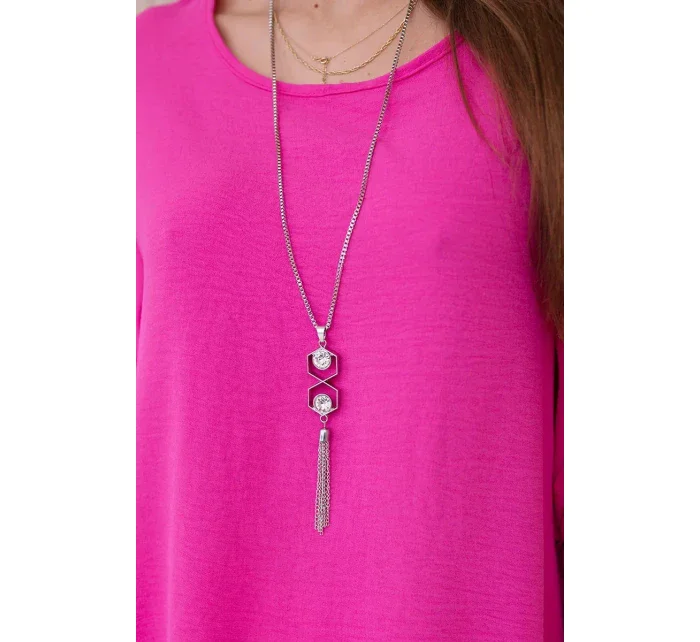 Súprava blúzka + nohavice s fuchsiovým príveskom Súprava blúzka + nohavice s fuchsiovým príveskom