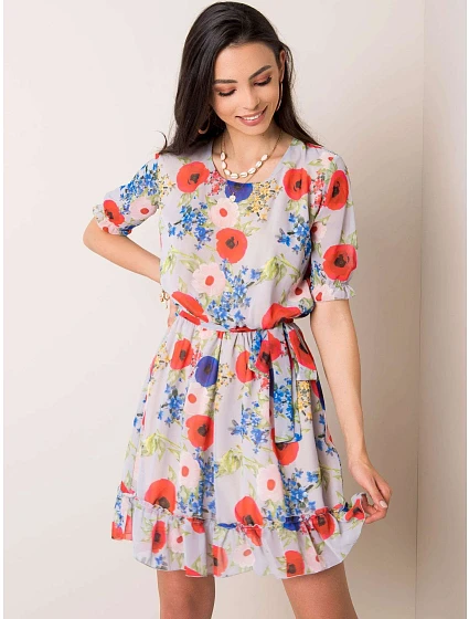 Šaty LK SK model 17499980 světle šedá - FPrice