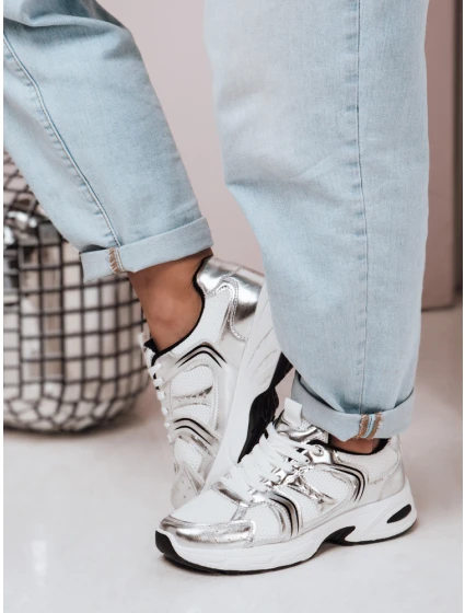 Dámské tenisky s podrážkou silver Dstreet model 21983249 - FashionStreet