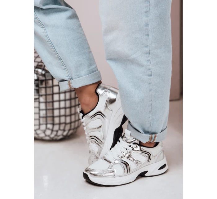 Dámské tenisky s podrážkou silver Dstreet model 21983249 - FashionStreet