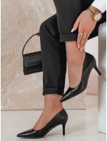 Dámské boty na podpatku černé Dstreet model 21984508 - FashionStreet