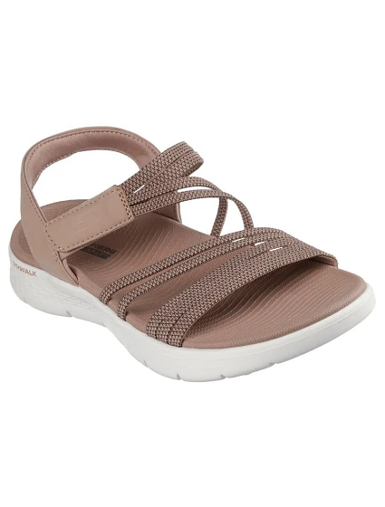 Dámske sandále Skechers GO WALK FLEX SANDAL EMMA 141473 TAN Dámske sandále Skechers GO WALK FLEX SANDAL EMMA 141473 TAN
