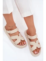 Dámské Gumové Klapky S Páskem Béžové model 21702749 - Boto