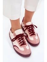 Dámské Kožené Tenisky model 21703133 Béžové - Zazoo Dámské Kožené Tenisky model 21703133 Béžové - Zazoo