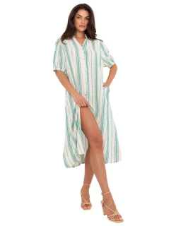 Šaty TW SK BI 2451.84 bielo-zelené